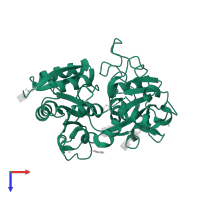 Lactotransferrin in PDB entry 3ci8, assembly 1, top view.