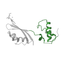 The deposited structure of PDB entry 3cjq contains 3 copies of Pfam domain PF00298 (Ribosomal protein L11, RNA binding domain) in Large ribosomal subunit protein uL11. Showing 1 copy in chain B.