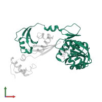 Ribosomal protein L11 methyltransferase in PDB entry 3cjq, assembly 1, front view.