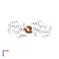 NF-kappa-B essential modulator in PDB entry 3cl3, assembly 1, top view.