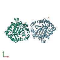 PDB entry 3cny coloured by chain, front view.