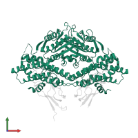 [Pyruvate dehydrogenase (acetyl-transferring)] kinase isozyme 2, mitochondrial in PDB entry 3crk, assembly 1, front view.