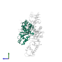 Vacuolar-sorting protein SNF8 in PDB entry 3cuq, assembly 1, side view.