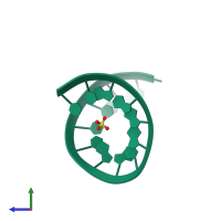 PDB entry 3czw coloured by chain, side view.