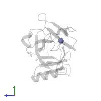 ZINC ION in PDB entry 3d06, assembly 1, side view.