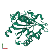 Monomeric assembly 12 of PDB entry 3d2c coloured by chemically distinct molecules, front view.