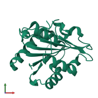 Monomeric assembly 5 of PDB entry 3d2c coloured by chemically distinct molecules, front view.