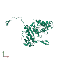 N-acetylmuramoyl-L-alanine amidase AmiD in PDB entry 3d2y, assembly 1, front view.