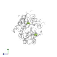 ACETATE ION in PDB entry 3d4u, assembly 1, side view.