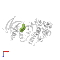 N-[3-methyl-4-({3-[2-(methylamino)pyrimidin-4-yl]pyridin-2-yl}oxy)naphthalen-1-yl]-1H-benzimidazol-2-amine in PDB entry 3da6, assembly 1, top view.