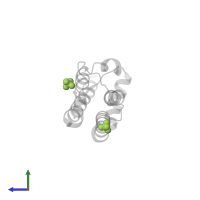 SULFATE ION in PDB entry 3dai, assembly 1, side view.