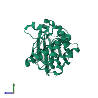 Aurora kinase A in PDB entry 3daj, assembly 1, side view.