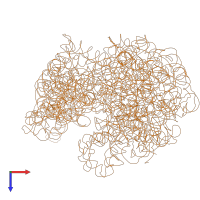 PDB entry 3dg4 coloured by chain, top view.