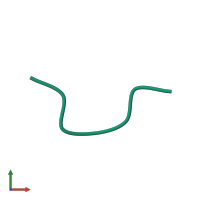 PDB entry 3dgj coloured by chain, front view.