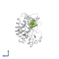 6-{[6-(1-methyl-1H-pyrazol-4-yl)[1,2,4]triazolo[4,3-b]pyridazin-3-yl]sulfanyl}quinoline in PDB entry 3dkg, assembly 1, side view.