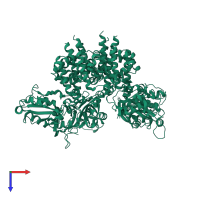 Replication protein RepB in PDB entry 3dky, assembly 1, top view.