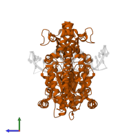 SgraIR restriction enzyme in PDB entry 3dpg, assembly 1, side view.