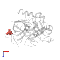Modified residue TYS in PDB entry 3dt0, assembly 1, top view.