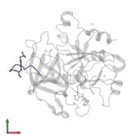 Hirudin variant-1 in PDB entry 3dux, assembly 1, front view.