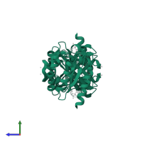 Ras-related protein Rab-3B in PDB entry 3dz8, assembly 1, side view.