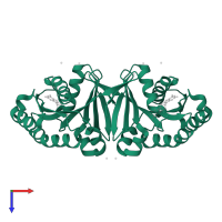 Ras-related protein Rab-3B in PDB entry 3dz8, assembly 1, top view.