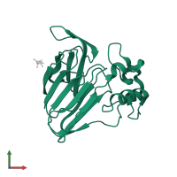 Thaumatin I in PDB entry 3dzp, assembly 1, front view.