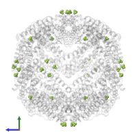 SULFATE ION in PDB entry 3e1p, assembly 1, side view.