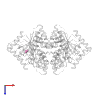 BICARBONATE ION in PDB entry 3e2w, assembly 2, top view.