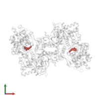 Modified residue LLP in PDB entry 3e3o, assembly 1, front view.