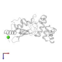 CALCIUM ION in PDB entry 3e46, assembly 1, top view.