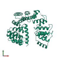 AlgK in PDB entry 3e4b, assembly 2, front view.