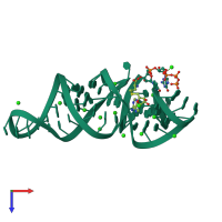 PDB entry 3e5c coloured by chain, top view.