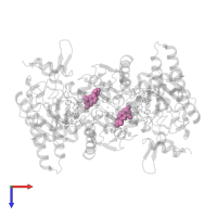 5,6,7,8-TETRAHYDROBIOPTERIN in PDB entry 3e7g, assembly 1, top view.