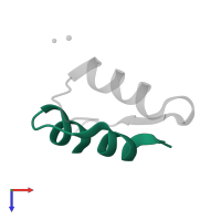 Insulin A chain in PDB entry 3e7z, assembly 1, top view.