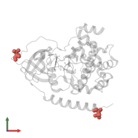 Modified residue SEP in PDB entry 3e8c, assembly 1, front view.