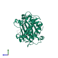 RAC-beta serine/threonine-protein kinase in PDB entry 3e8d, assembly 1, side view.
