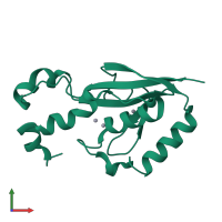 PDB entry 3ebq coloured by chain, front view.