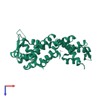 HTH marR-type domain-containing protein in PDB entry 3eco, assembly 1, top view.