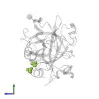 SULFATE ION in PDB entry 3edx, assembly 1, side view.