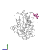 CITRIC ACID in PDB entry 3edz, assembly 2, side view.