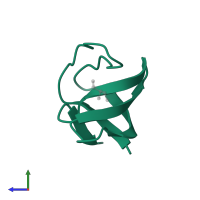 Tyrosine-protein kinase ABL1 in PDB entry 3eg0, assembly 1, side view.