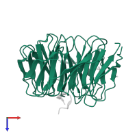 WD repeat-containing protein 5 in PDB entry 3eg6, assembly 1, top view.