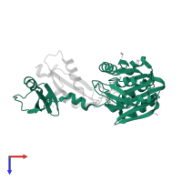 Ribosomal protein L11 methyltransferase in PDB entry 3egv, assembly 1, top view.