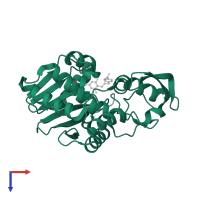 Ricin A chain in PDB entry 3ej5, assembly 1, top view.