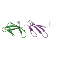 The deposited structure of PDB entry 3ejh contains 4 copies of Pfam domain PF00039 (Fibronectin type I domain) in Fibronectin. Showing 2 copies in chain A.