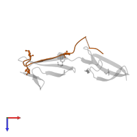 Collagen alpha-1(I) chain in PDB entry 3ejh, assembly 2, top view.