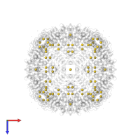 GOLD ION in PDB entry 3es3, assembly 1, top view.