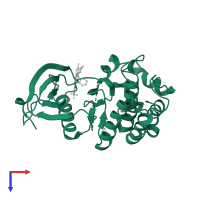 Protein-tyrosine kinase 2-beta in PDB entry 3et7, assembly 1, top view.