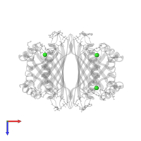 CHLORIDE ION in PDB entry 3f5o, assembly 1, top view.