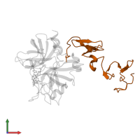 Vitamin K-dependent protein C light chain in PDB entry 3f6u, assembly 1, front view.